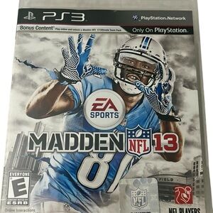 Madden NFL 13 Sony PS3 Game